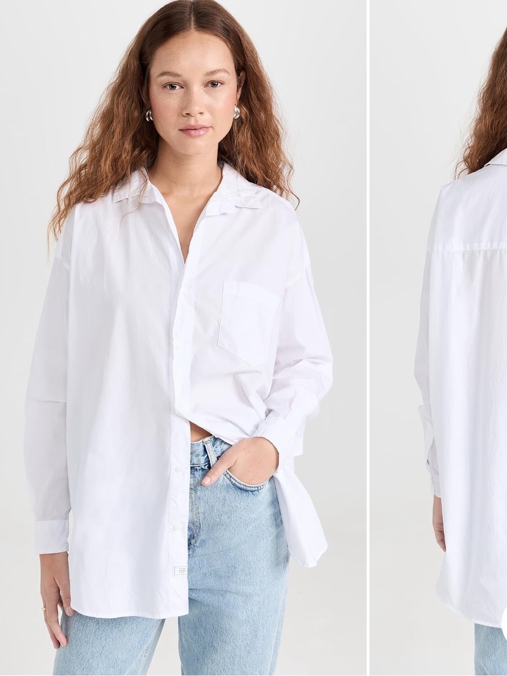 Frank & Eileen Shirley Oversized Button-Up Shirt XXS NWOT